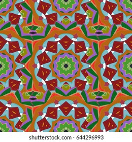 Seamless floral pattern with blue flowers, watercolor. Vector flower illustration. Seamless pattern with floral motif.