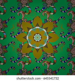 Seamless floral pattern with blue flowers, watercolor. Vector flower illustration. Seamless pattern with floral motif.