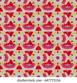 Seamless floral pattern with blue flowers, watercolor. Vector flower illustration. Seamless pattern with floral motif.