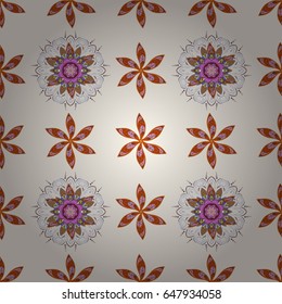 Seamless floral pattern with blue flowers, watercolor. Vector flower illustration. Seamless pattern with floral motif.