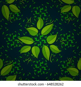Seamless floral pattern with blue flowers, watercolor. Vector flower illustration. Seamless pattern with floral motif.