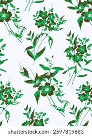 seamless floral pattern, botanical illustration, colorful background, textile design
