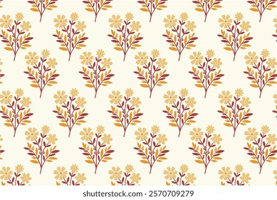 seamless floral pattern with botanical motifs for textile design wallpaper wrapping paper nature inspired backgrounds and garden themed patterns