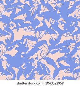 Seamless floral pattern with branches and leaves for textile, fabrics,scrapbooking and web design . Stylized colorful branches.