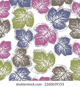 Seamless floral pattern with bright colorful flowers and tropic leaves on a white background. The elegant the template for fashion prints. Modern floral background. Trendy Folk style.