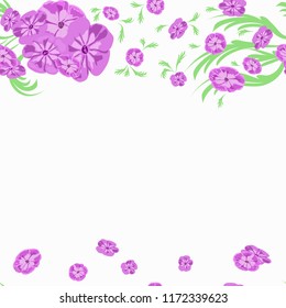 seamless floral pattern with bright flowers on a light background 