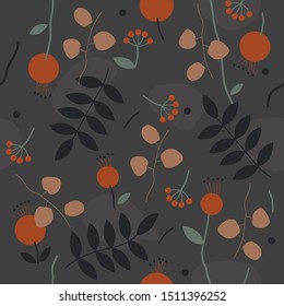 Seamless floral pattern. It can be used on fabric, wallpaper, cards, wrapping paper or packages.