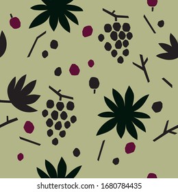 Seamless floral pattern. It can be used as a wallpaper, wrapping paper, backgrounds and packages.