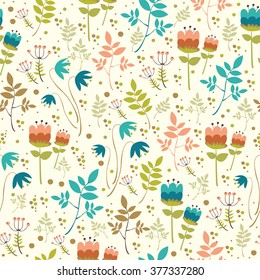 seamless floral pattern. can be used for wallpapers, pattern fills, surface textures.