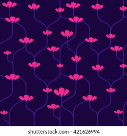 Seamless floral pattern. Seamless pattern can be used for wallpaper, pattern fills, web page background, surface textures.