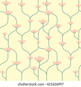 Seamless floral pattern. Seamless pattern can be used for wallpaper, pattern fills, web page background, surface textures.