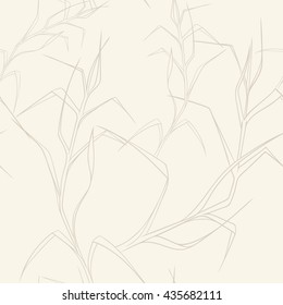 Seamless floral pattern can be used for wallpaper, website background, wrapping paper. Leaf natural bright pattern. Summer design. Flower concept.