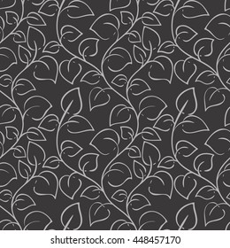 Seamless floral pattern can be used for wallpaper, website background, wrapping paper. Leaf natural bright pattern. Summer design. Flower concept.