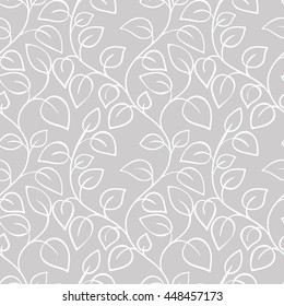 Seamless floral pattern can be used for wallpaper, website background, wrapping paper. Leaf natural bright pattern. Summer design. Flower concept.