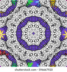 Seamless floral pattern can be used for wallpaper, website background, wrapping paper. Leaf natural pattern colorful. Summer design. Vector flower concept.
