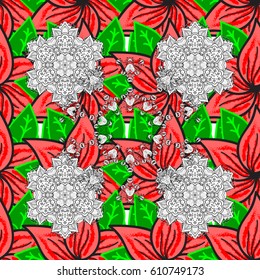 Seamless floral pattern can be used for wallpaper, website background, wrapping paper. Vector flower concept. Leaf natural pattern in colors. Summer design.