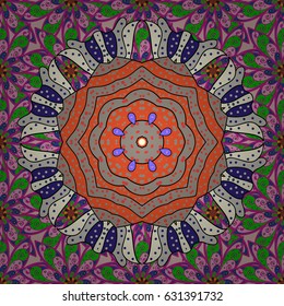 Seamless floral pattern can be used for wallpaper, website background, wrapping paper. Leaf natural pattern in colors. Summer design. Vector flower concept.