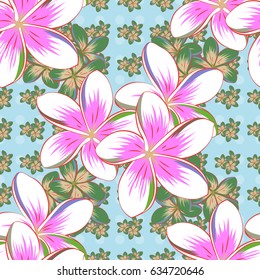 Seamless floral pattern can be used for wallpaper, website background, wrapping paper. Vector Flower concept. Leaf natural varicolored pattern. Summer design.