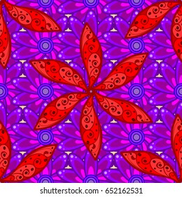 Seamless floral pattern can be used for wallpaper, website background, wrapping paper. Leaf natural pattern in colors. Summer design. Vector flower concept.