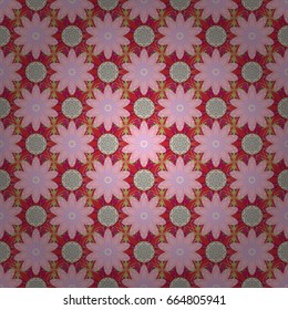 Seamless floral pattern can be used for wallpaper, website background, wrapping paper. Vector flower concept. Leaf natural pattern in colors. Summer design.
