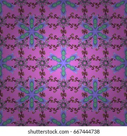 Seamless floral pattern can be used for wallpaper, website background, wrapping paper. Summer design. Vector flower concept. Leaf natural pattern in colors.