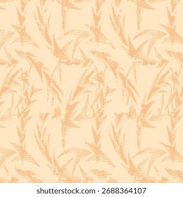 Padrão floral sem emenda, ornamento de flor clássico, impressão disy abstrato no motivo vintage. Design botânico elegante de belas grandes flores selvagens, folhas, pequenos ramos, ervas. Ilustração vetorial.


