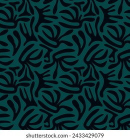 Patrón floral sin costuras. Fondo de pantalla de flores de escalada. Plantas estilizadas, fondo monocromo. Diseño para el papel de envoltura, textil, tela, invitaciones de boda