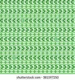 Seamless floral pattern of clover. St.Patrick 's Day