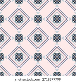 Colección de patrón floral sin fisuras con flores botánicas abstractas y Formas orgánicas. Diseño de repetición decorativo con una paleta de colores vintage moderna, conveniente para la materia textil, tela, Fondo de pantalla, papel de embalaje, diseño superficial, papelería, embalaje, y fondos digitales