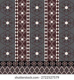 Colección de patrón floral sin fisuras con flores botánicas abstractas y Formas orgánicas. Diseño de repetición decorativo con una paleta de colores vintage moderna, conveniente para la materia textil, la tela, el Fondo de pantalla, el papel de embalaje, el diseño superficial, la papelería, el empaquetado, y los fondos digitales.