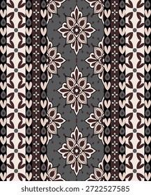 Colección de patrón floral sin fisuras con flores botánicas abstractas y Formas orgánicas. Diseño de repetición decorativo con una paleta de colores vintage moderna, conveniente para la materia textil, la tela, el Fondo de pantalla, el papel de embalaje, el diseño superficial, la papelería, el empaquetado, y los fondos digitales.