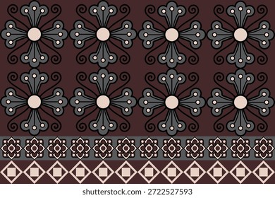 Colección de patrón floral sin fisuras con flores botánicas abstractas y Formas orgánicas. Diseño de repetición decorativo con una paleta de colores vintage moderna, conveniente para la materia textil, la tela, el Fondo de pantalla, el papel de embalaje, el diseño superficial, la papelería, el empaquetado, y los fondos digitales.