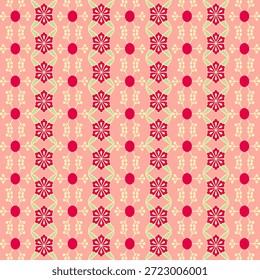 Colección de patrón floral sin fisuras con flores botánicas abstractas y Formas orgánicas. Diseño repetitivo decorativo con una paleta de colores vintage moderna, conveniente para la materia textil, tela
