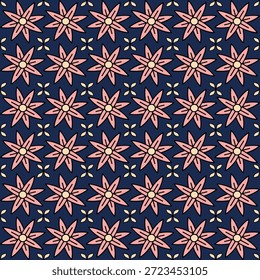 Colección de patrón floral sin fisuras con flores botánicas abstractas y Formas orgánicas. Diseño de repetición decorativo con una paleta de colores vintage moderna, conveniente para la materia textil, la tela, el Fondo de pantalla, el papel de embalaje, el diseño superficial, la papelería, el empaquetado, y los fondos digitales.