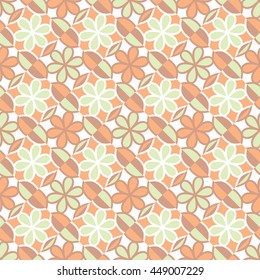 Seamless floral pattern. Color abstract ornaments in Oriental style, Uzbekistan, India, Turkey. Template for decor.