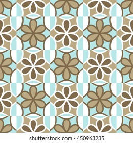 Seamless floral pattern. Color abstract ornaments in Oriental style, Uzbekistan, India, Turkey. Template for decor.