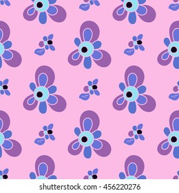 Seamless floral pattern. Color abstract ornaments in a classic style. Template for fabric patchwork.