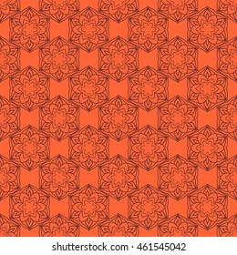Seamless floral pattern. Color abstract ornaments in a classic style. Template for fabric patchwork.