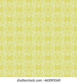 Seamless floral pattern. Color abstract ornaments in a classic style. Template for design. Handmade drawing. Oriental style, India, Arab, Islam.