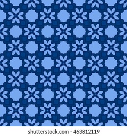Seamless floral pattern. Color abstract ornaments in a classic style. Template for design. Handmade drawing. Oriental style, India, Arab, Islam.