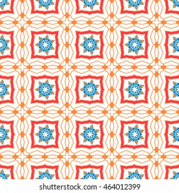 Seamless floral pattern. Color abstract ornaments in a classic style. Template for design.