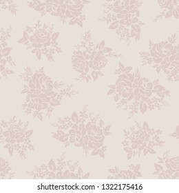 Seamless floral pattern. Color print.