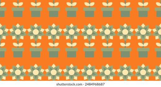 patrón floral sin costuras en color. Esta es una Ilustración vectorial de flores repetidas. Diseño decorativo, Fondo de pantalla, camisas, vestimenta, manteles, mantas, envoltura, texturas, textiles