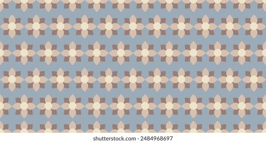 seamless floral pattern in color. This is a vector illustration of repeating flowers. Design for decorative, wallpaper, shirts, clothing, tablecloths, blankets, wrapping, textures, textiles
