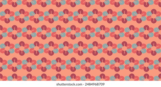 patrón floral sin costuras en color. Esta es una Ilustración vectorial de flores repetidas. Diseño decorativo, Fondo de pantalla, camisas, vestimenta, manteles, mantas, envoltura, texturas, textiles