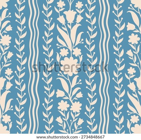 Seamless floral pattern with colorful blooming flowers on dark background, perfect for fabric, wallpaper, wrapping paper, and digital design projects.
