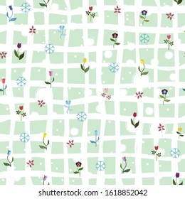 Seamless Floral Pattern. Contemporary Design. Vector Illustration