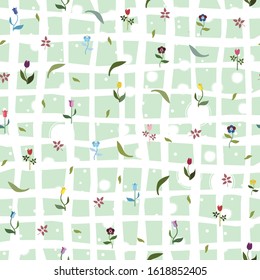 Seamless Floral Pattern. Contemporary Design. Vector Illustration