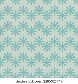 Seamless floral pattern in cool colors