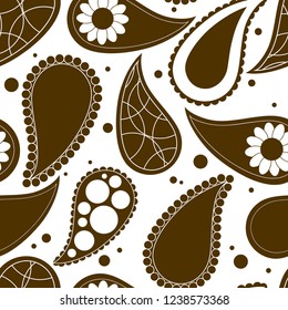 Seamless floral pattern. Cucumber